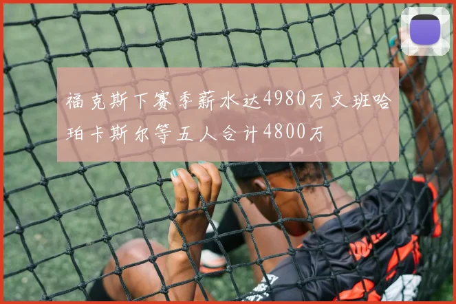 福克斯下赛季薪水达4980万文班哈珀卡斯尔等五人合计4800万